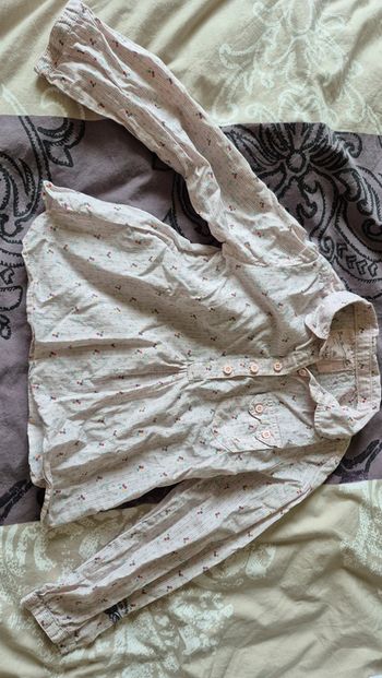 Chemise ML à rayures et fleurs Levi's 4ans