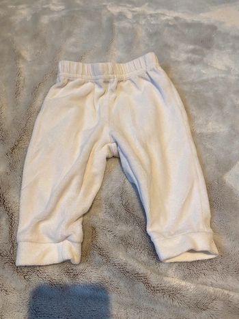 Pantalon polaire blanc 6 mois