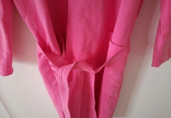 Peignoir de bain rose taille M - photo numéro 7