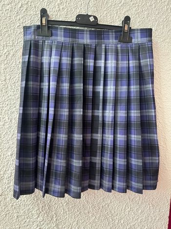 Jupe plissée à carreaux violette XS