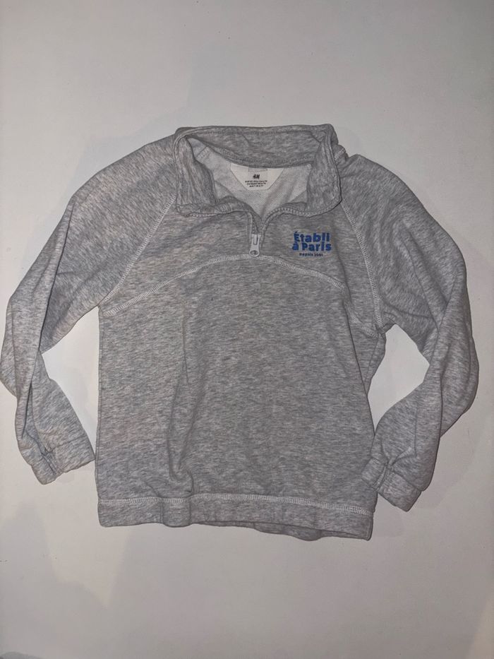 Ensemble de jogging gris H&M fille 6-7 ans - photo numéro 2