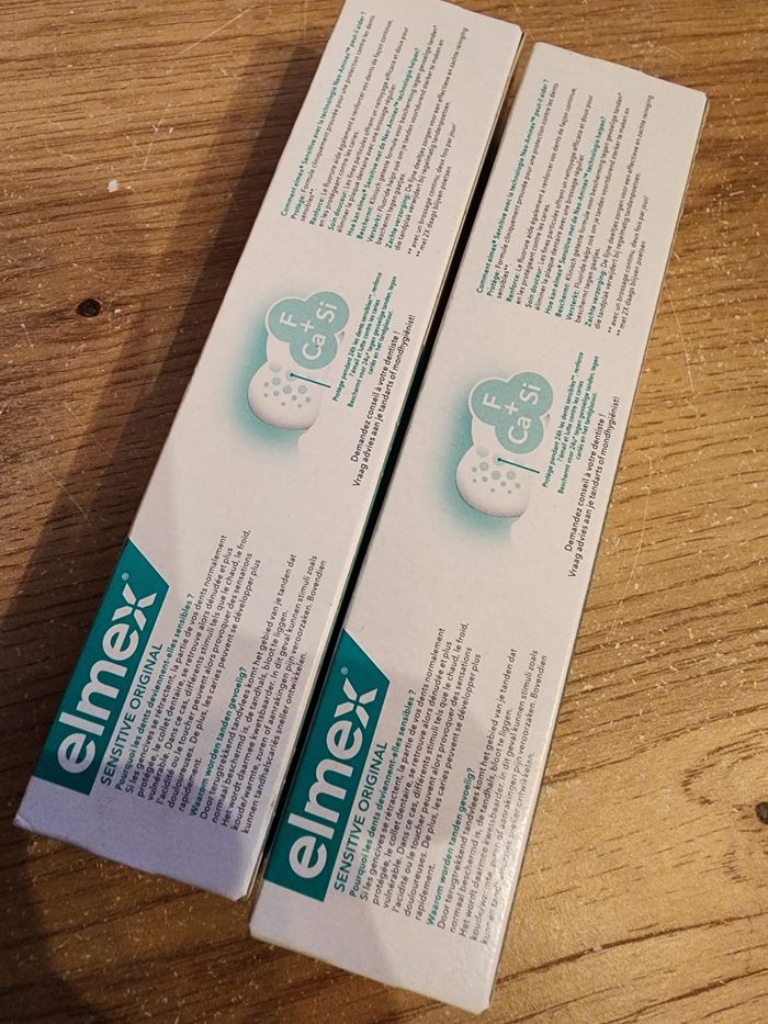 Lot de 2 dentifrices elmex sensitive original neuf - photo numéro 2