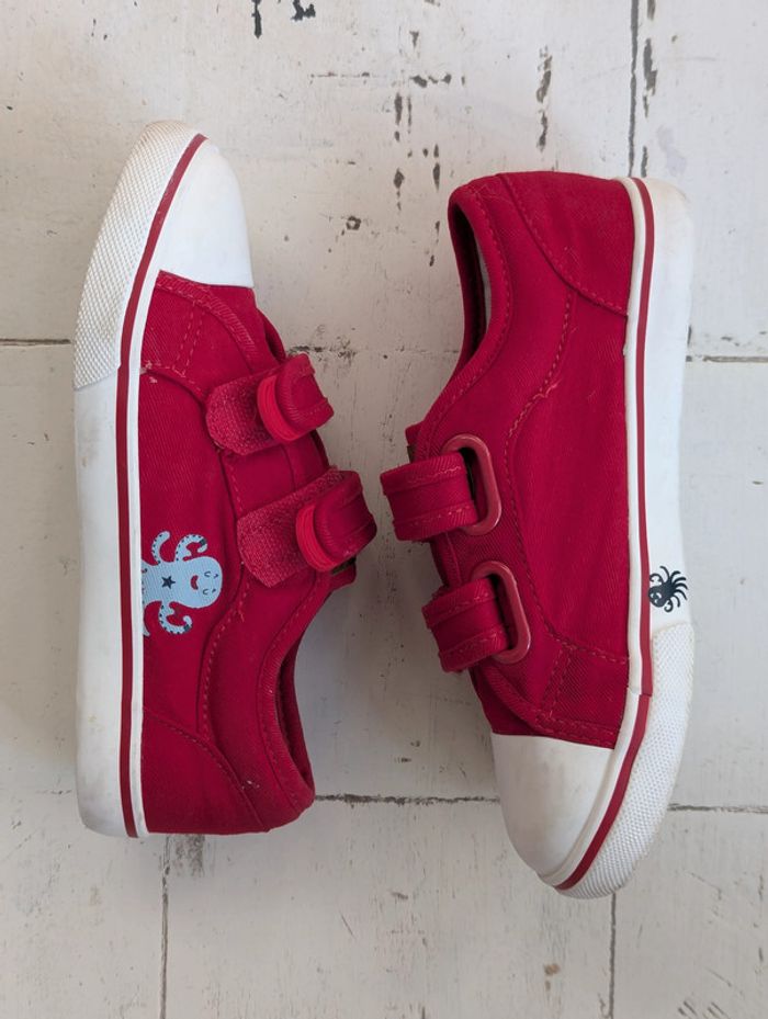 Baskets rouge Verbaudet taille 30 - Comme neuves - photo numéro 6