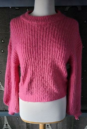 Pull d'hiver rose taille S