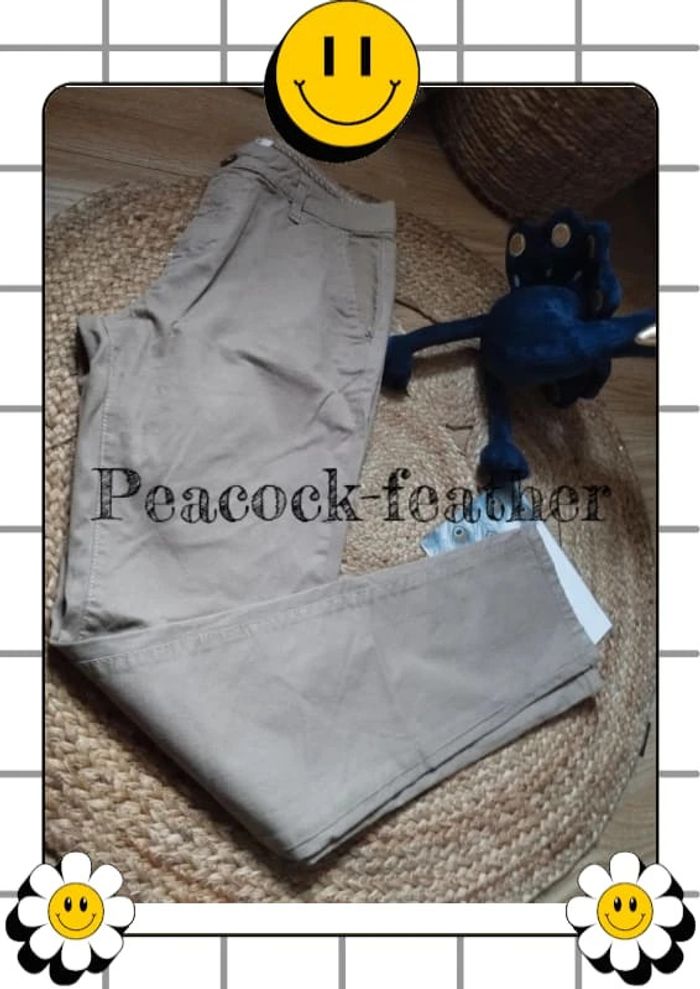 Pantalon Chino beige bonobo 40 - photo numéro 5