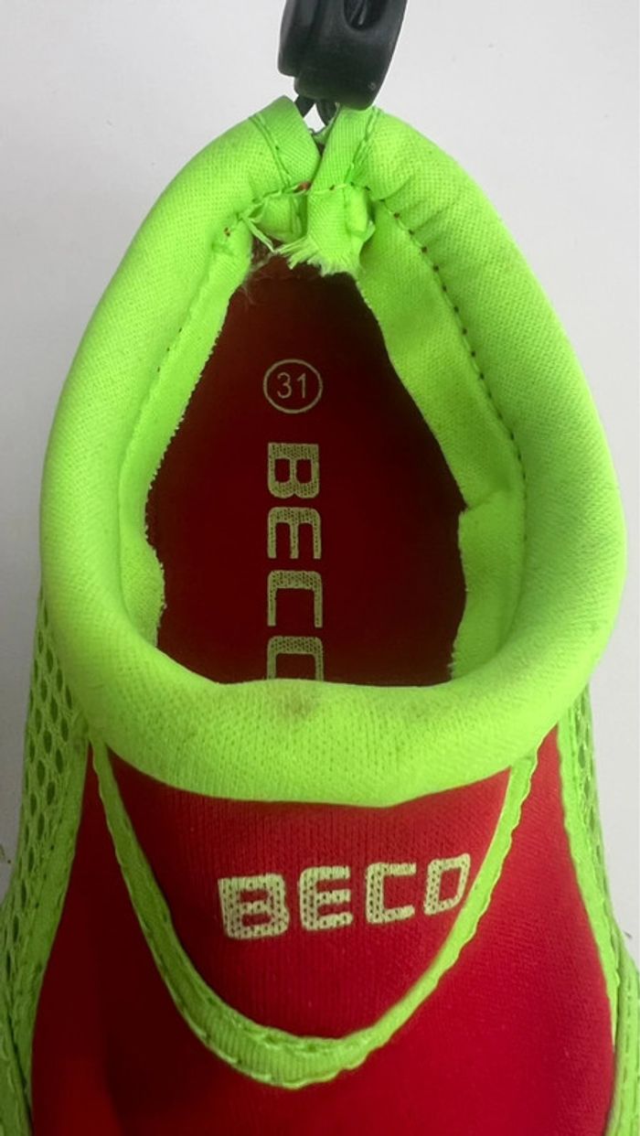Chaussures aquatiques beco  en parfait état taille 31  avec serrage réglable - photo numéro 6
