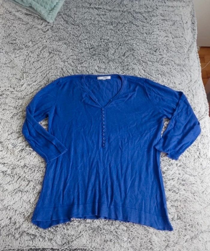 Pull bleu roi - photo numéro 4