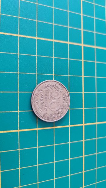 Pièce de 20 ct centimes de franc 1968 pièce de monnaie #SPDF