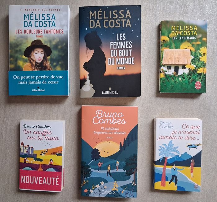 Lot 6 romans de Mélissa Da Costa et Bruno Combes