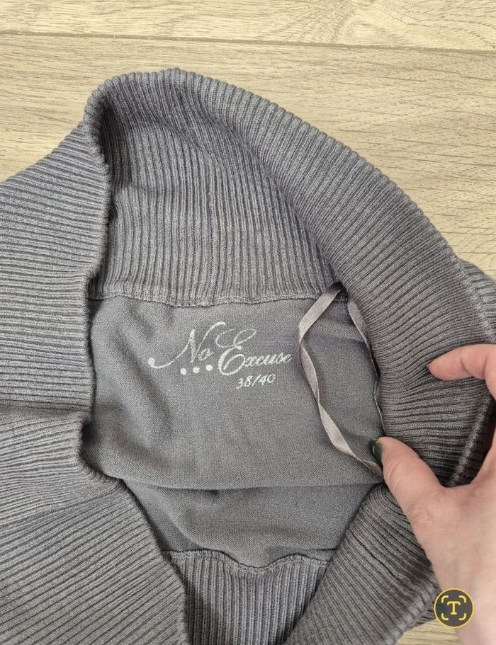 Boléro gilet gris court - photo numéro 4