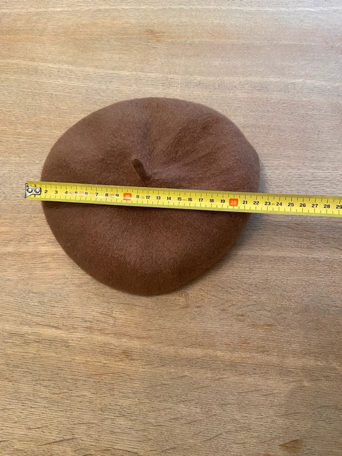 Béret en pure laine beige - photo numéro 6