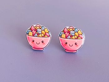 Boucles d’oreilles Fait main Résine Yum Yummy Kawaii