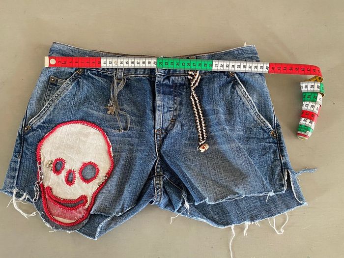 Short en jeans Ober bleu taille 40 - photo numéro 16