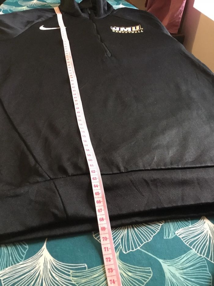 Sweat universitaire 1/4zip Nike noir taille XS 119 - photo numéro 9