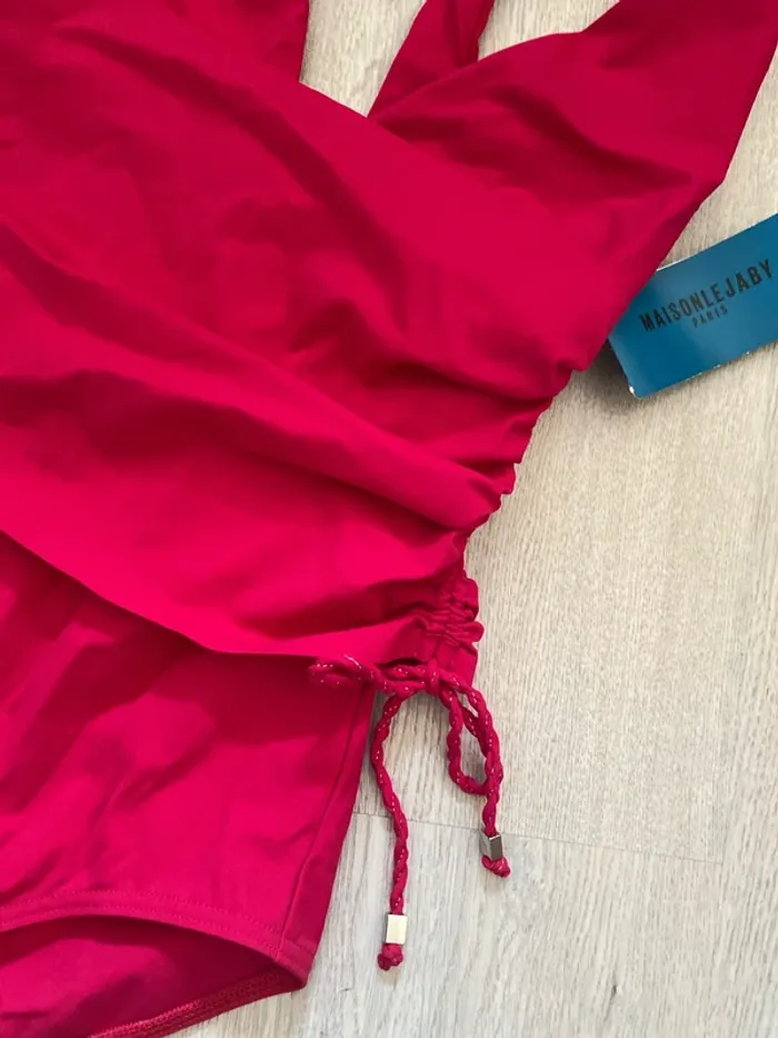 Maillot de bain une pièce drapé Maison Lejaby taille XS Neuf - photo numéro 2