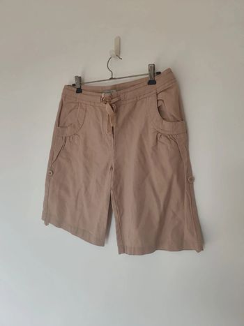 Short en lin beige taille 36