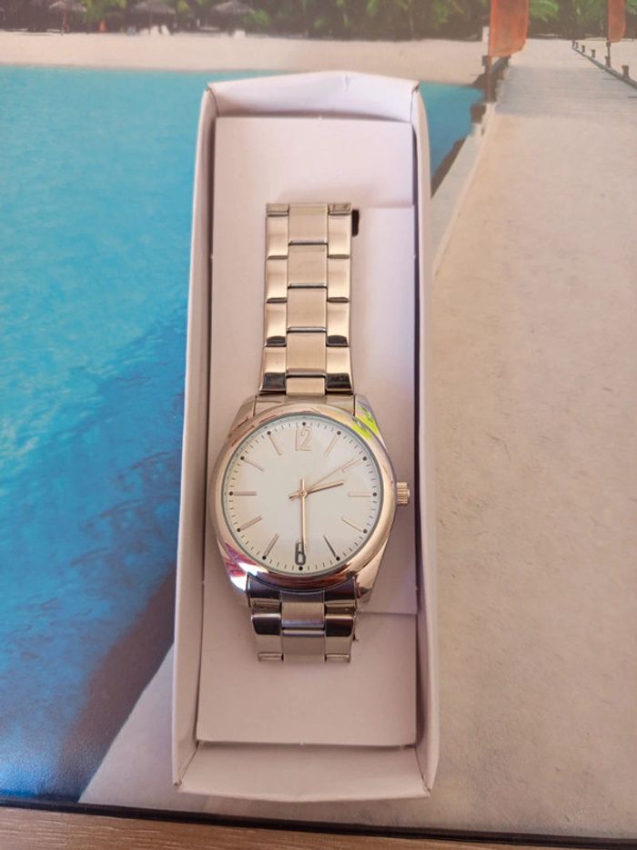 Montre homme à quartz à aiguilles acier - photo numéro 5