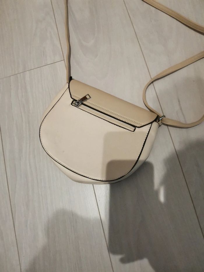 Sac à main bandoulière beige creme - photo numéro 2