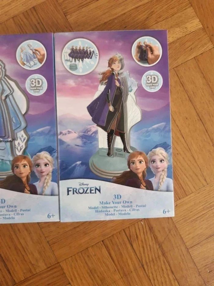 Lot 2 figurines 3D reine des neiges a construire - photo numéro 3