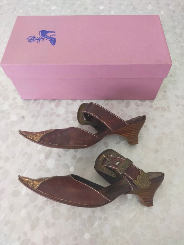 Chaussures à talons Sanche de la Rosa t 36 - photo numéro 7