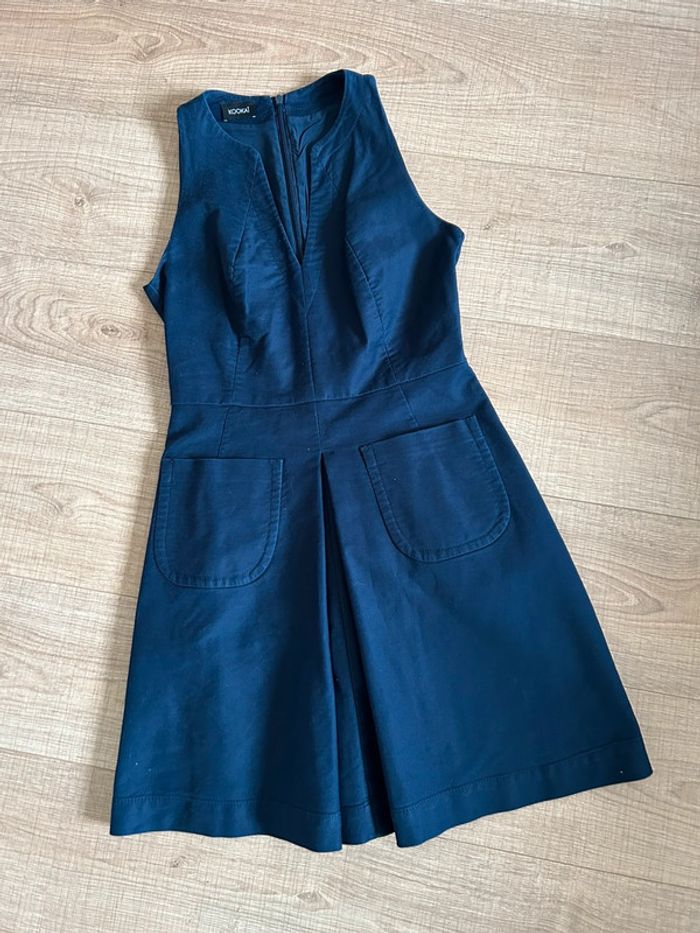 Robe bleue marine sans manches Kookai taille 36 TBE - photo numéro 11