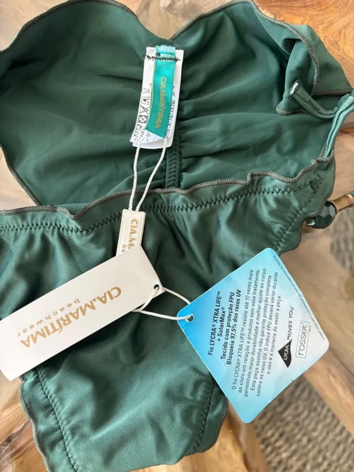 Bas de maillot de bain femme vert bijou Cia maritima - photo numéro 8