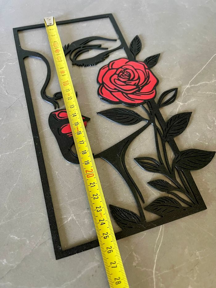 Art Mural Femme Rose - photo numéro 3