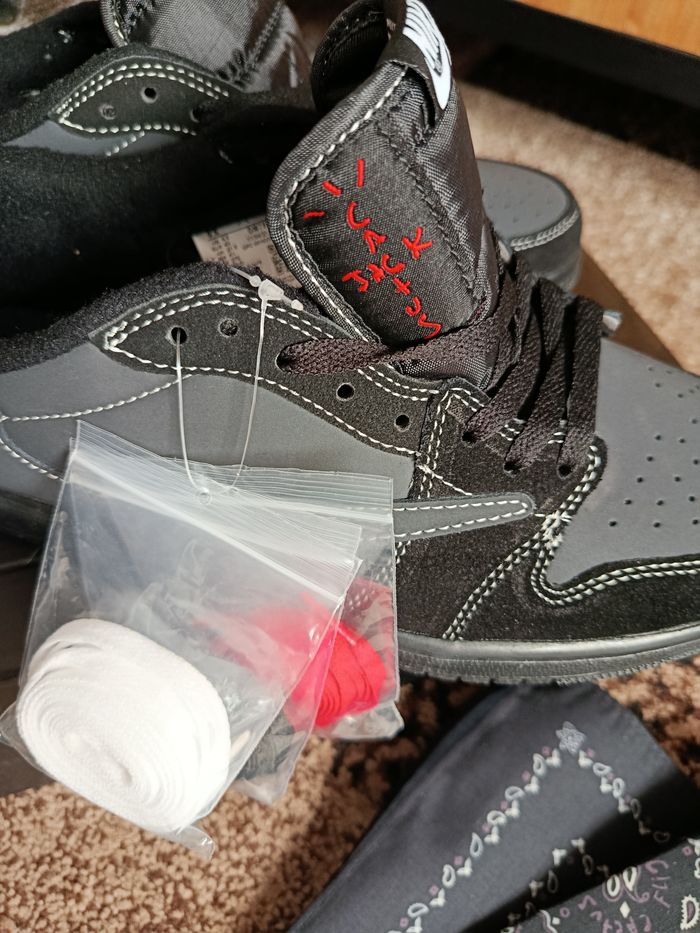 Travis Scott X Jordan Air 1 Low retro OG SP Phantom noir - photo numéro 8