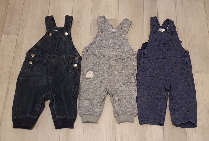 Lot 3 salopettes 3 mois
