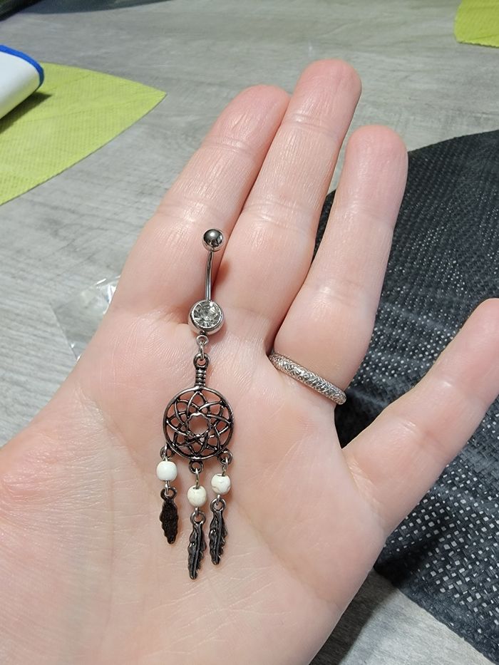 Piercing nombril attrape rêve - photo numéro 3