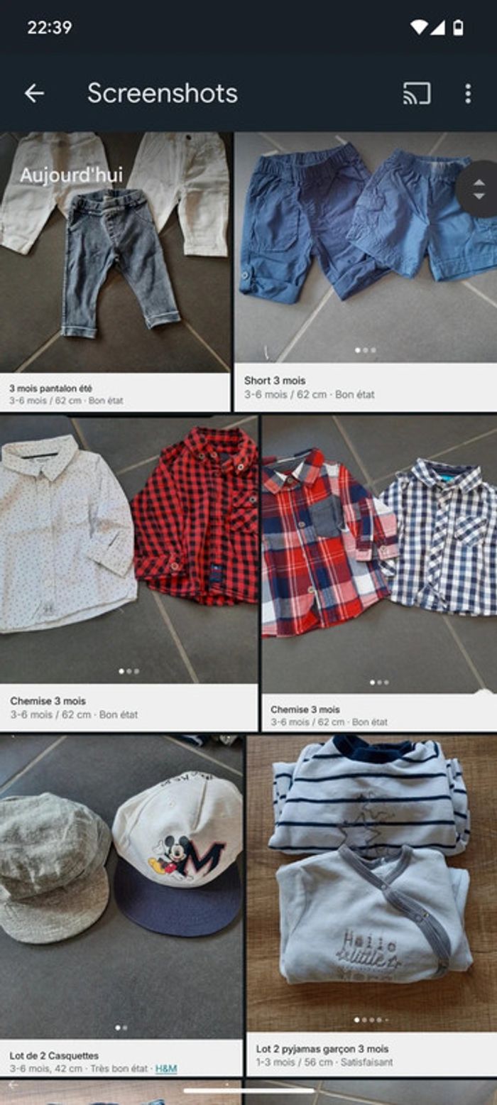 Gros lot de vêtements garçon 3 mois - photo numéro 3