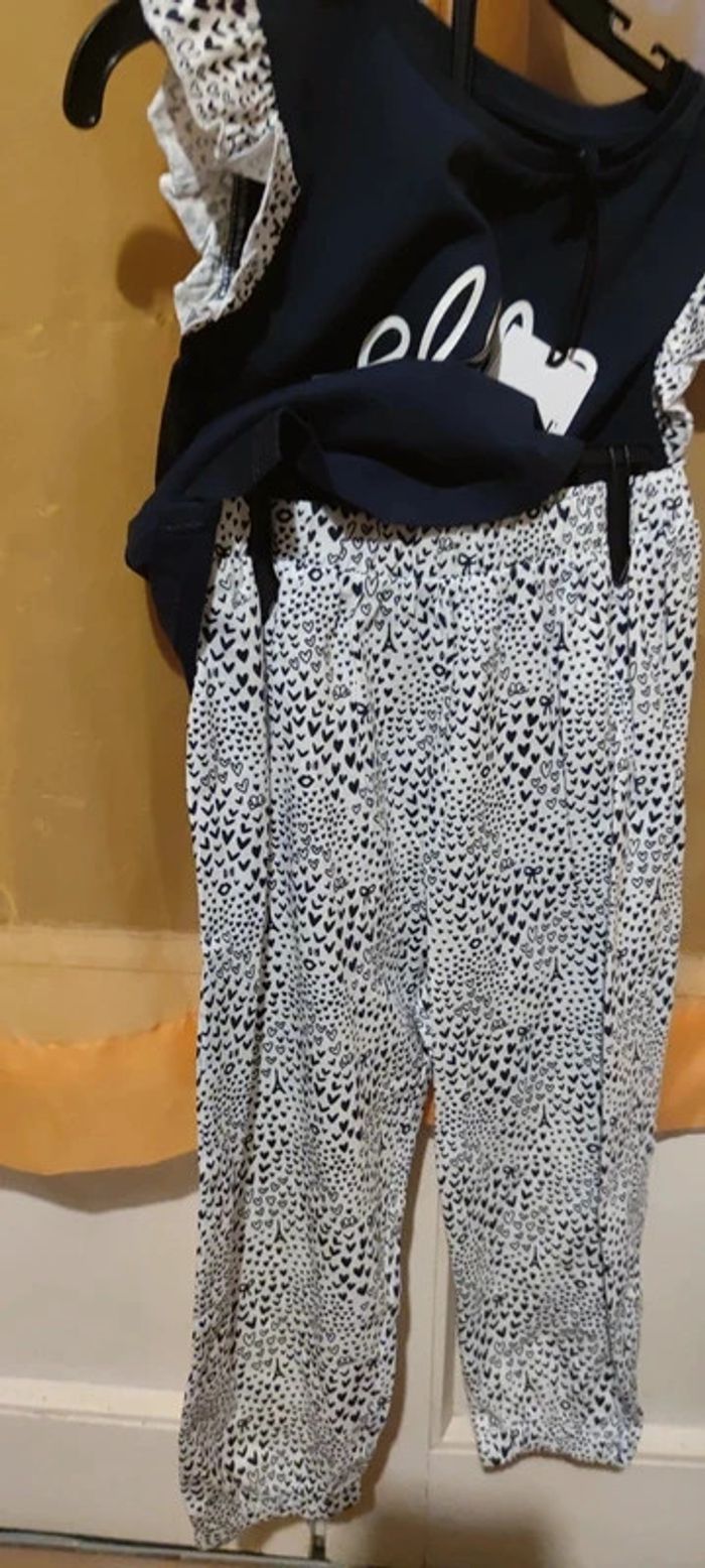 Superbe t-shirt et pantalon été 2/3ans Elle neuf - photo numéro 2