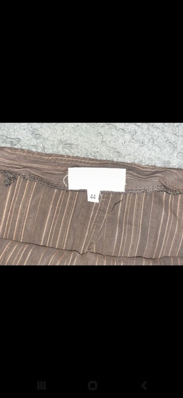 Jupe couleur chocolat et orange. Taille 44 - photo numéro 3