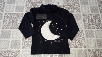 Col roulé fille phosphorkiaescent 12 mois neuf