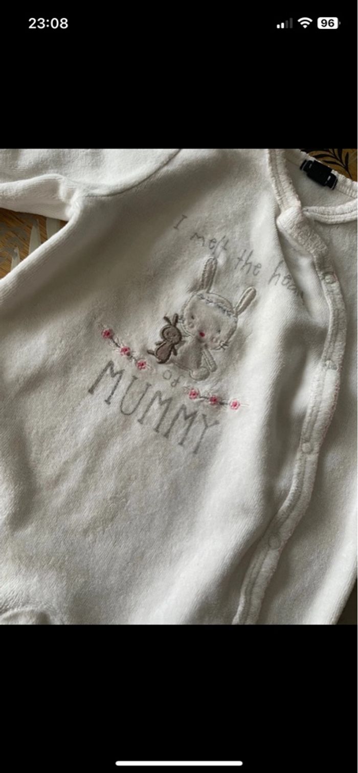 Lot de 2 pyjamas d’hiver croisés kiabi bb 3 mois - photo numéro 8