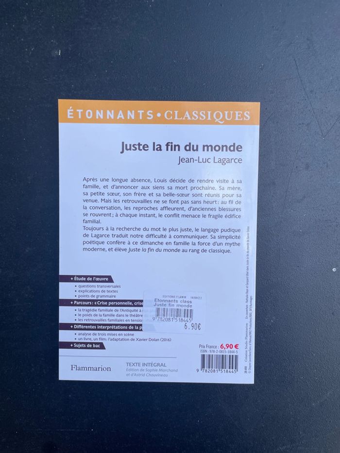 Livres Juste la fin du monde - photo numéro 2