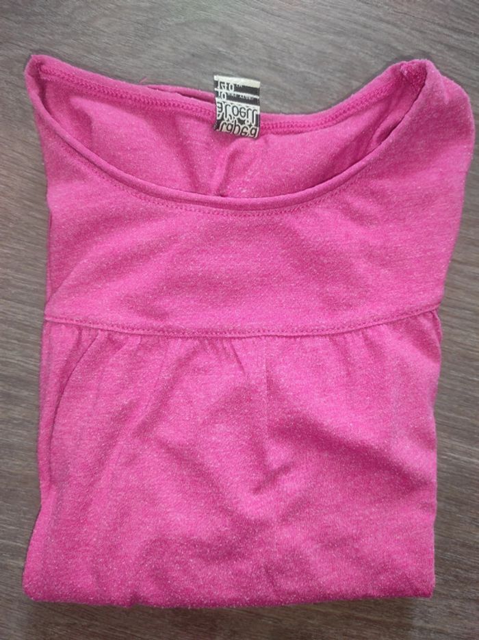 Tee-shirt manches longues fille 10 ans - photo numéro 2