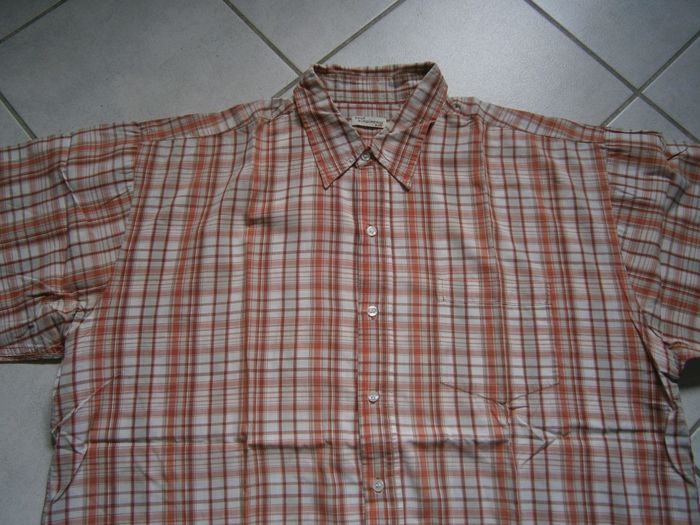 Chemisette à carreaux orange Taille 2XL - photo numéro 3