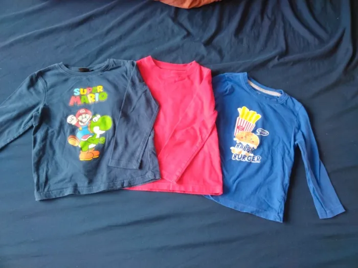 Lot 3 t shirts manches longues