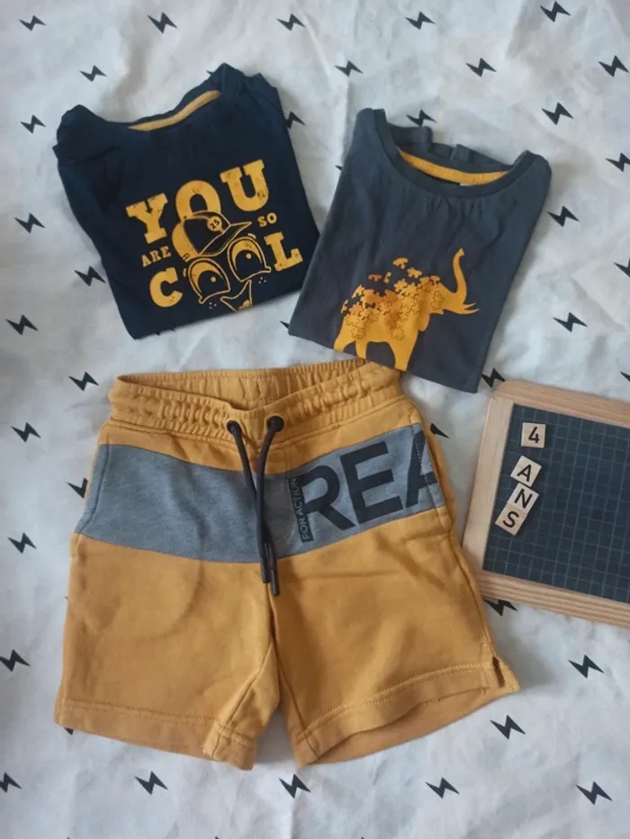 Lot idéal crèche-ecole été-court / taille 4 ans / tbe-be - photo numéro 4