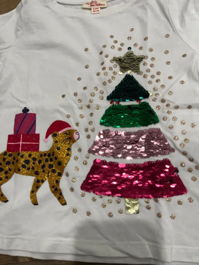 T-shirt manches longues Noël - photo numéro 5