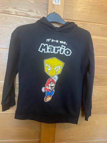 Sweat à capuche Super Mario - Noir - 9/10 ans (140 cm)
