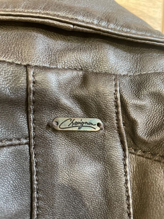 Veste en cuir chevignon - photo numéro 7