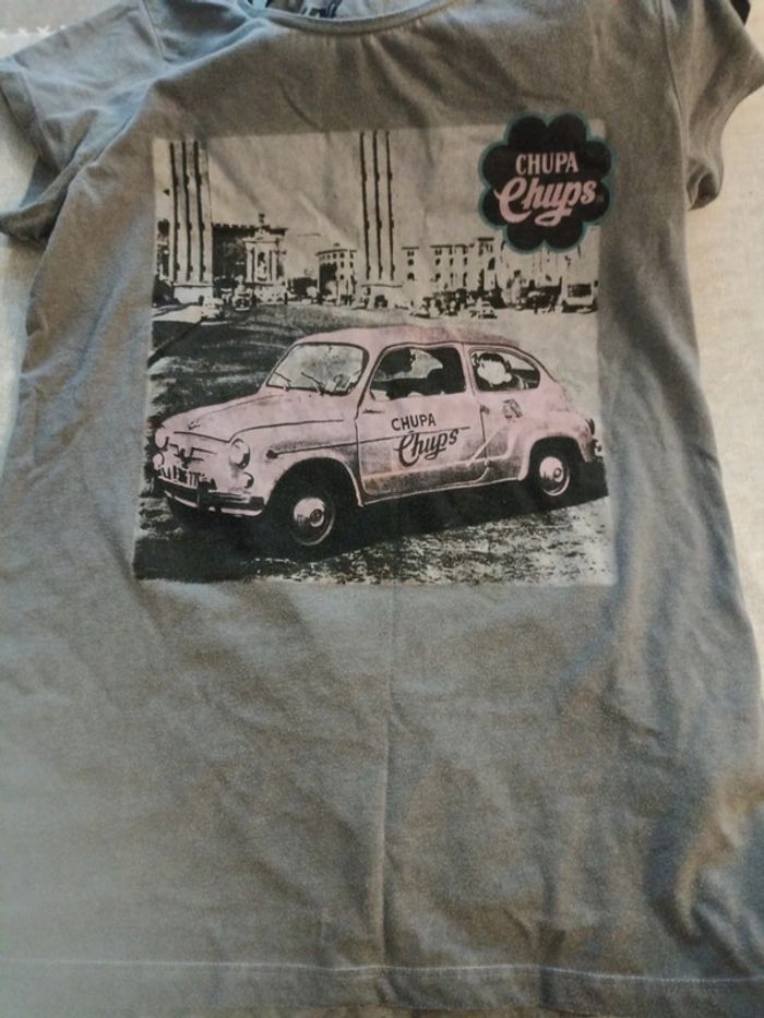T-shirt gris chupa chups L - photo numéro 3