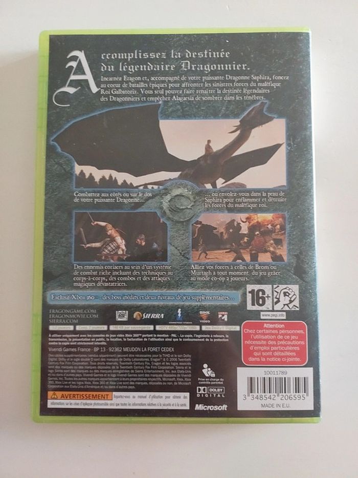 XBOX 360 Eragon - photo numéro 2