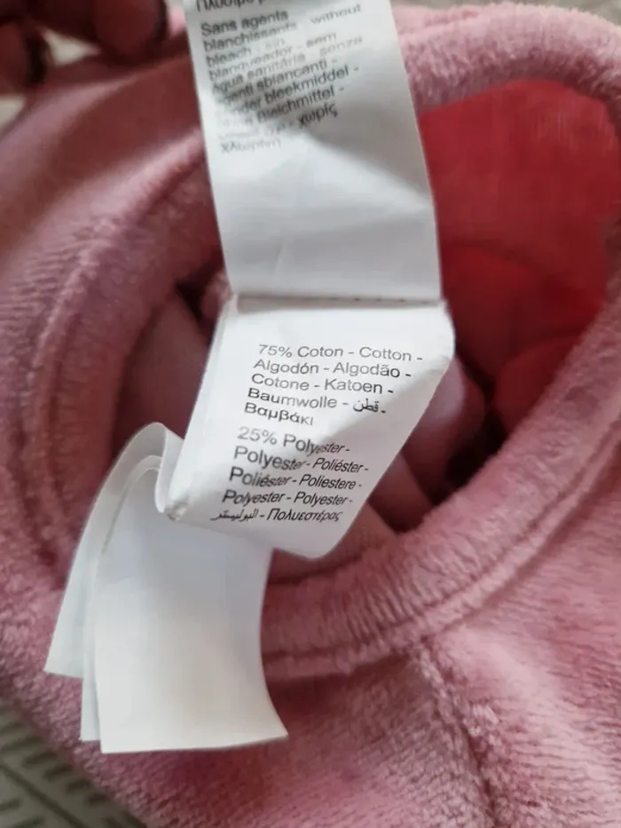 Pijama chaud fille Orchestra rose licorne naissance 50 - photo numéro 3