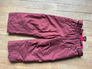 Pantalon de ski bordeaux Wed'ze 6 ans