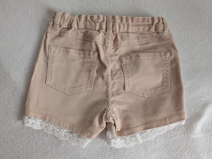 Short denim beige à dentelle - 92 - H&M - photo numéro 9