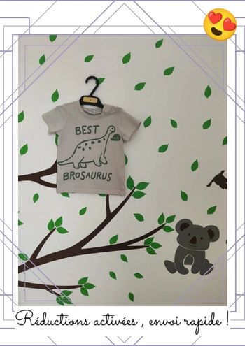 T-shirt 9 mois dinosaures