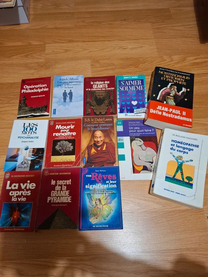 Lot de livres ésotériques spirituels 5 euros les 2 au choix